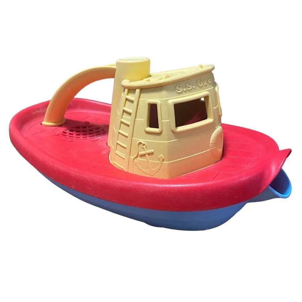 Green Toys Tug Boat, USA Made and of 100% Recycled Plastic Milk Jugs